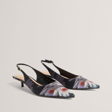 LIIYA: Sling Back Kitten Heel