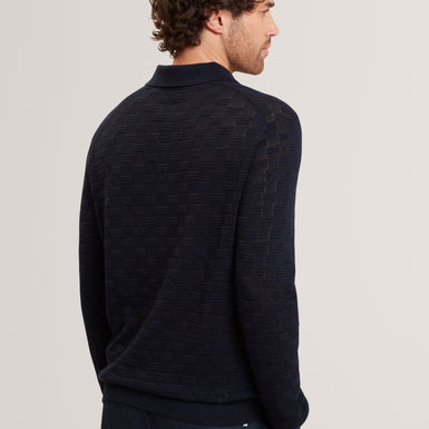 OSAKA: LS Stitch Interest Polo