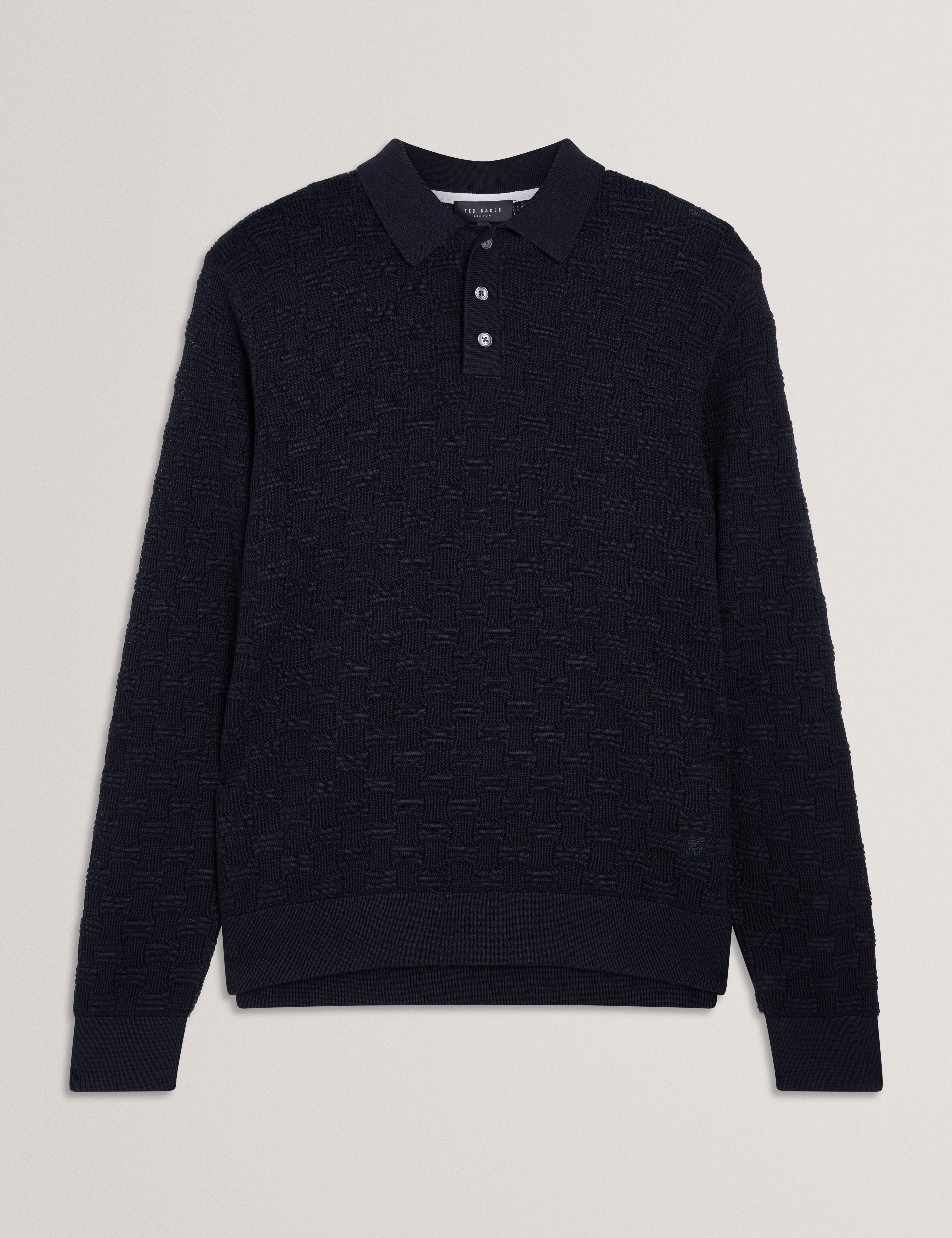 OSAKA: LS Stitch Interest Polo