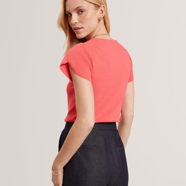ROSENY: Tulip Sleeve Knitted Top