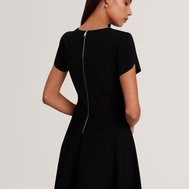 RONELLA: Scoop Neck Knitted Mini Dress