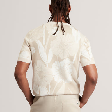 BARYN: Ss Floral Jacquard T-Shirt