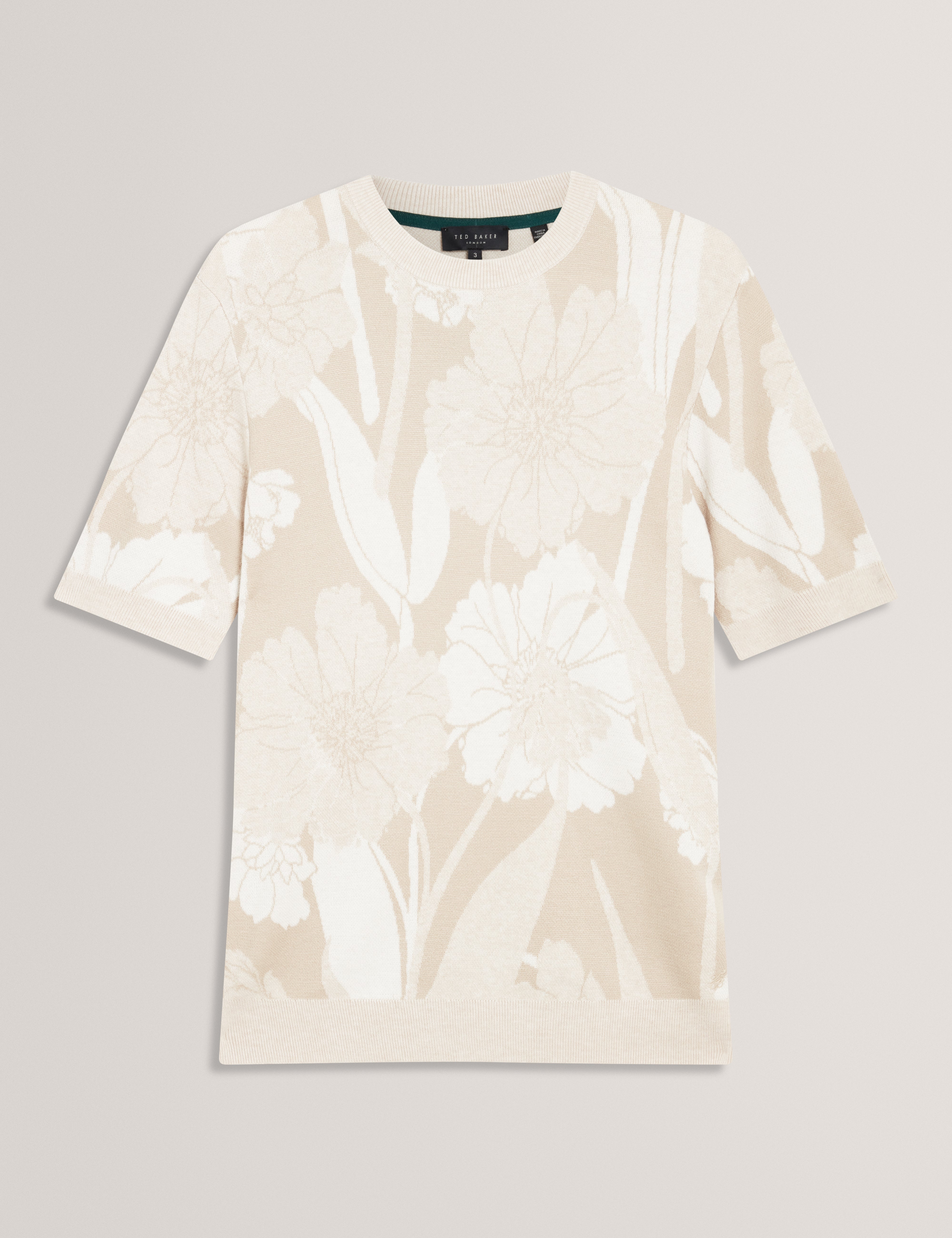 BARYN: Ss Floral Jacquard T-Shirt