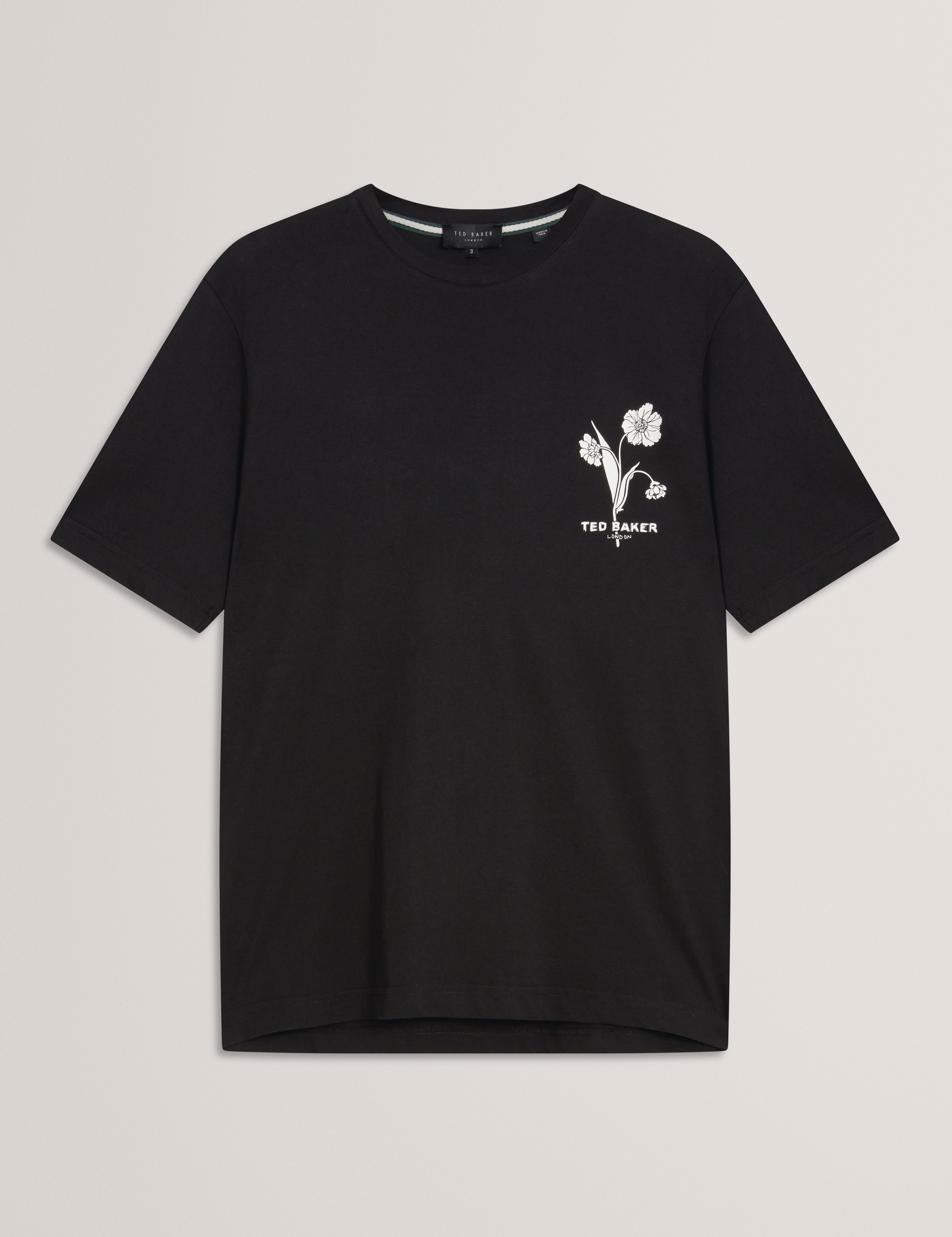 CAHEL: Ss Floral Branded T-Shirt