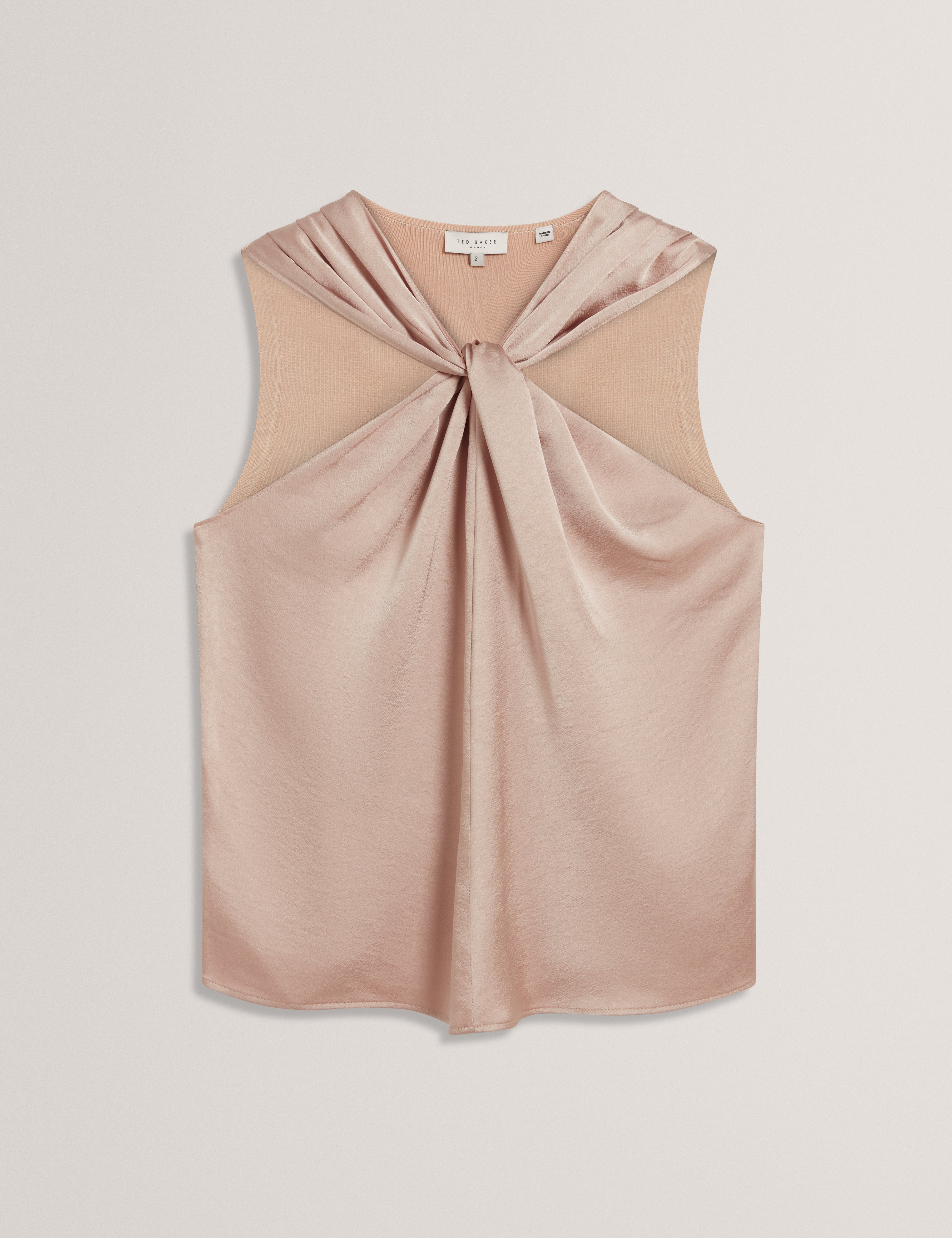 MYLLIA: Knitted Twist Neck Top
