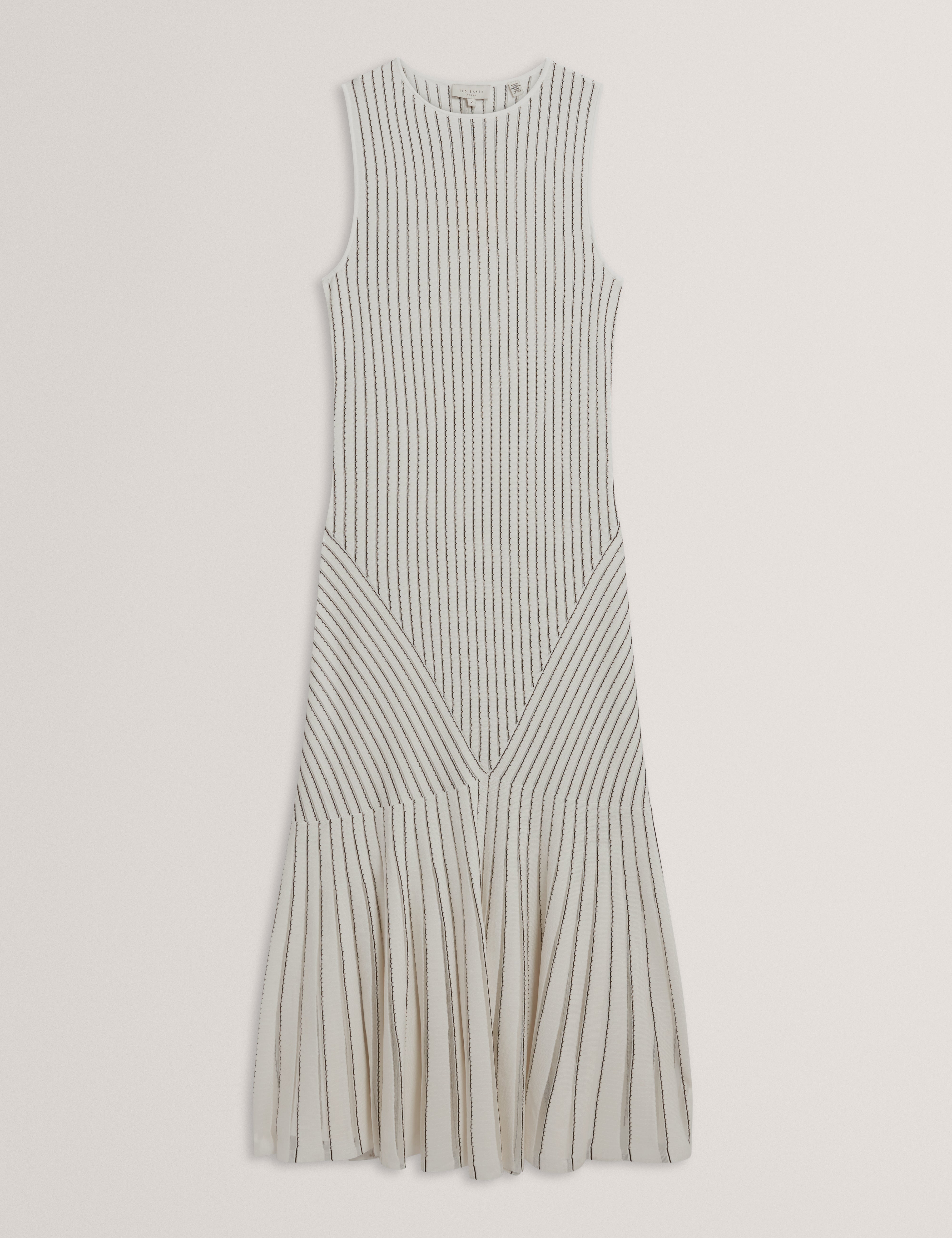CASANDR: Stitch Detail Knitted Midi Dress