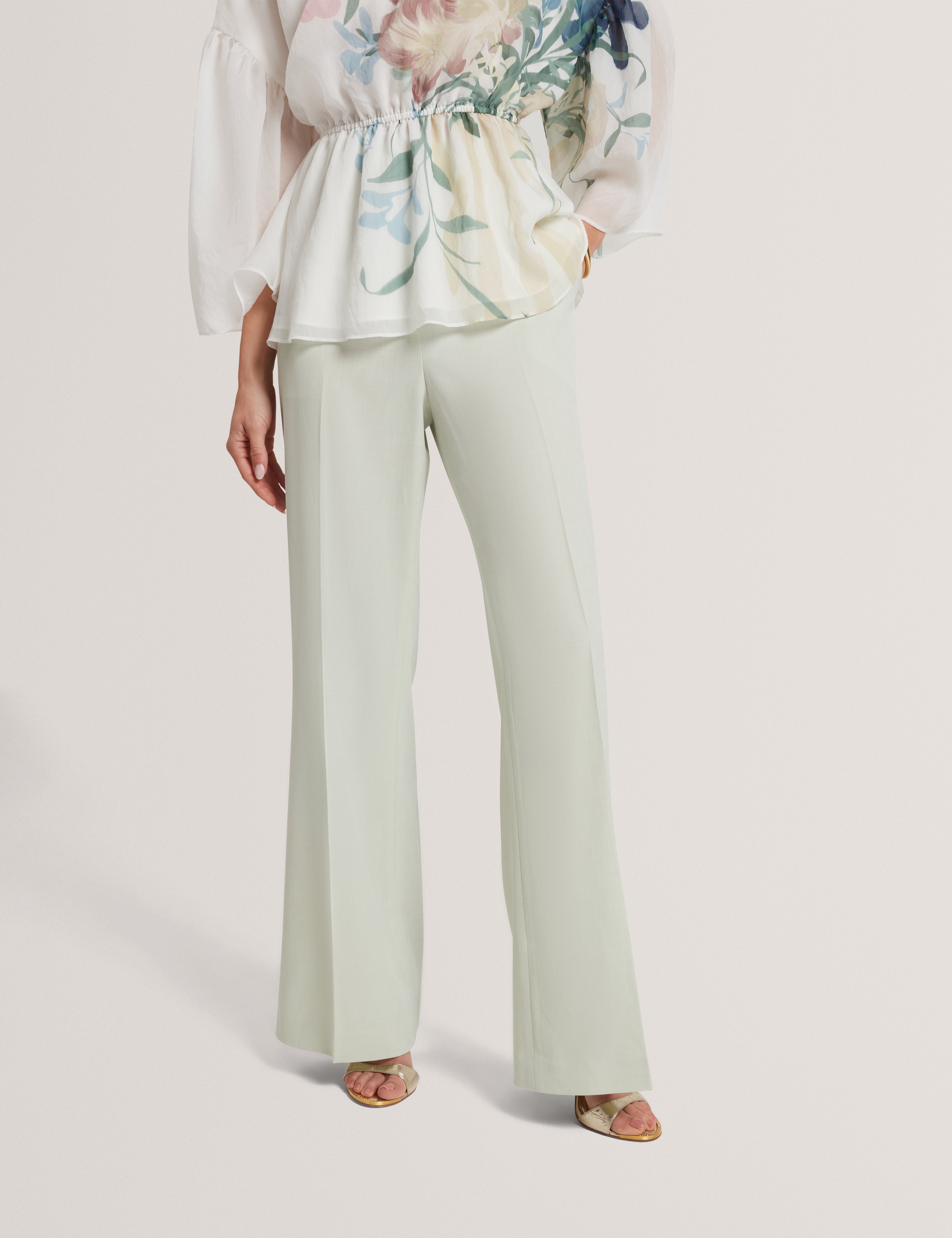 BRIDAT: Kick Flare Tailored Trousers
