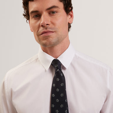 FIRENZA: Ditsy Jacquard Floral Silk Tie