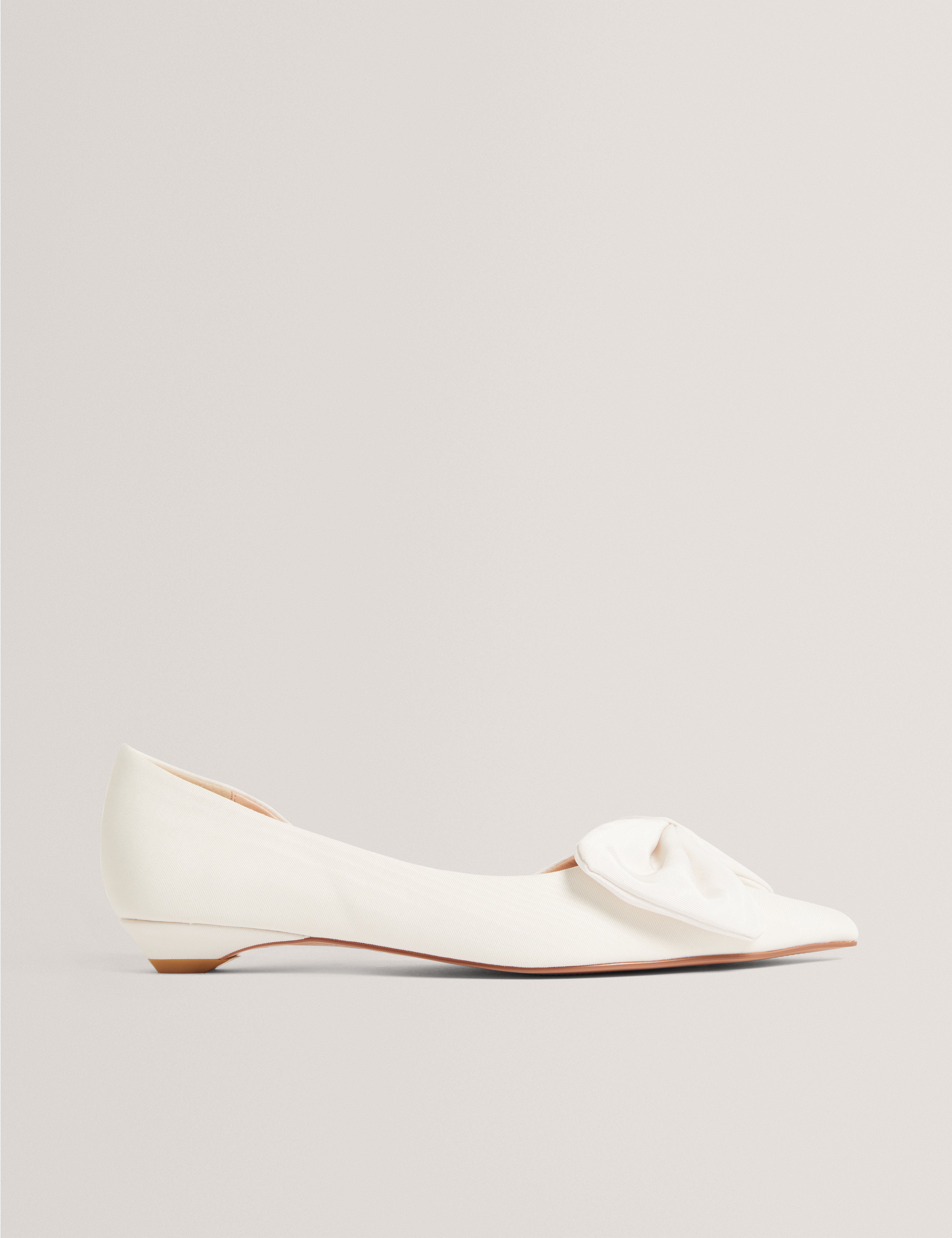 SOUFIYA: Satin Bow Detail Flat