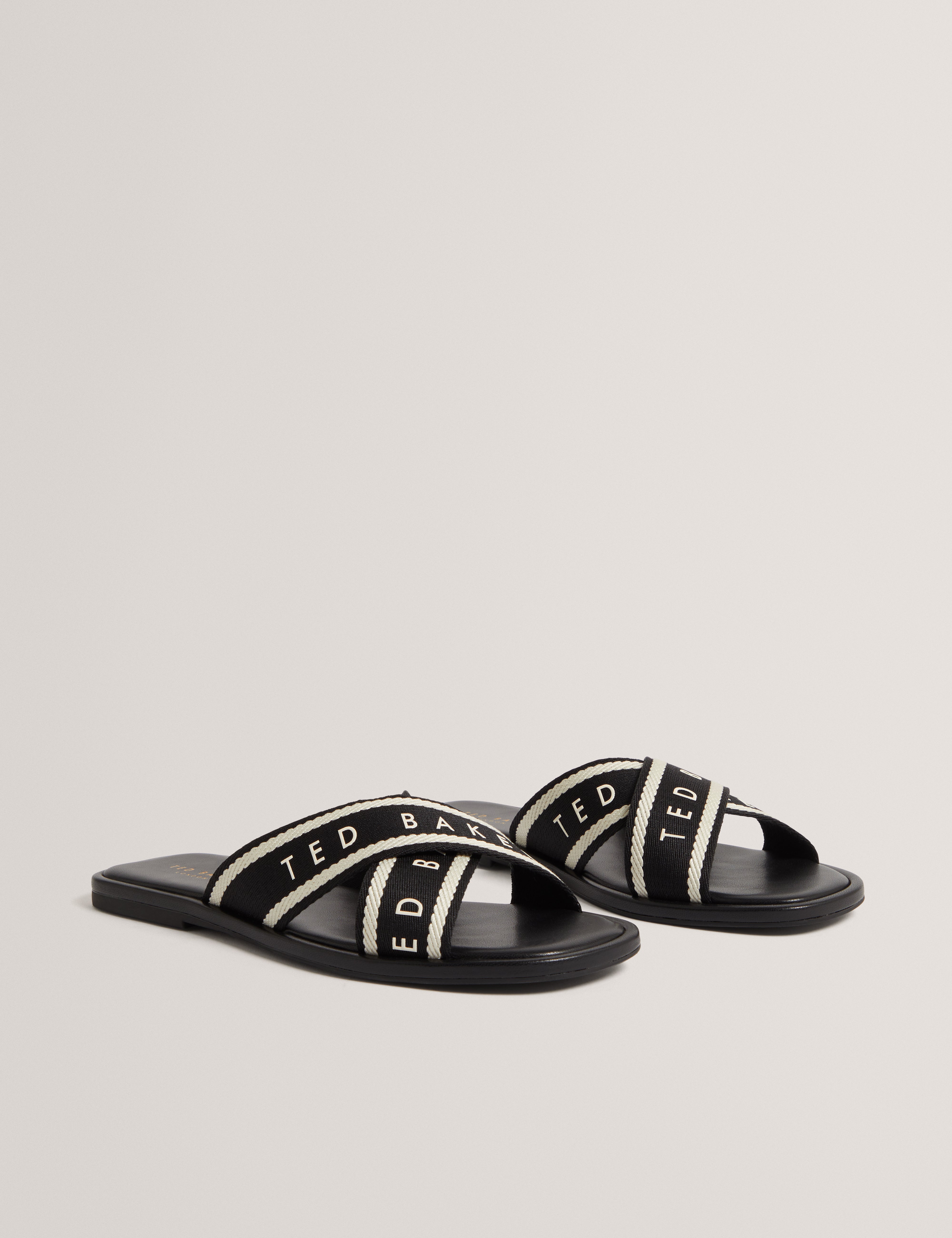 ASHIKA: Webbing Flat Sandal