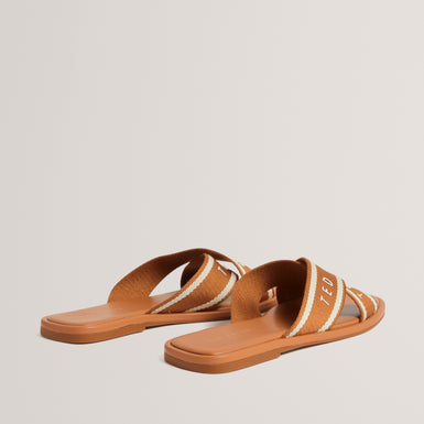 ASHIKA: Webbing Flat Sandal