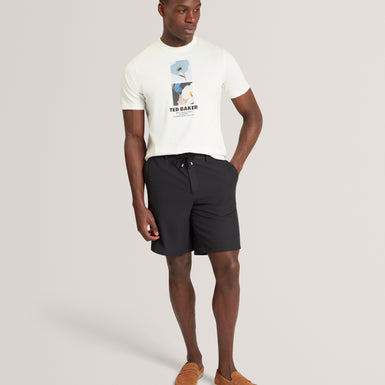 LAMBBET: Ss Floral Box Print T-Shirt