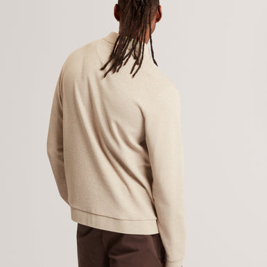WILKES: Ls Regular Button Through Polo