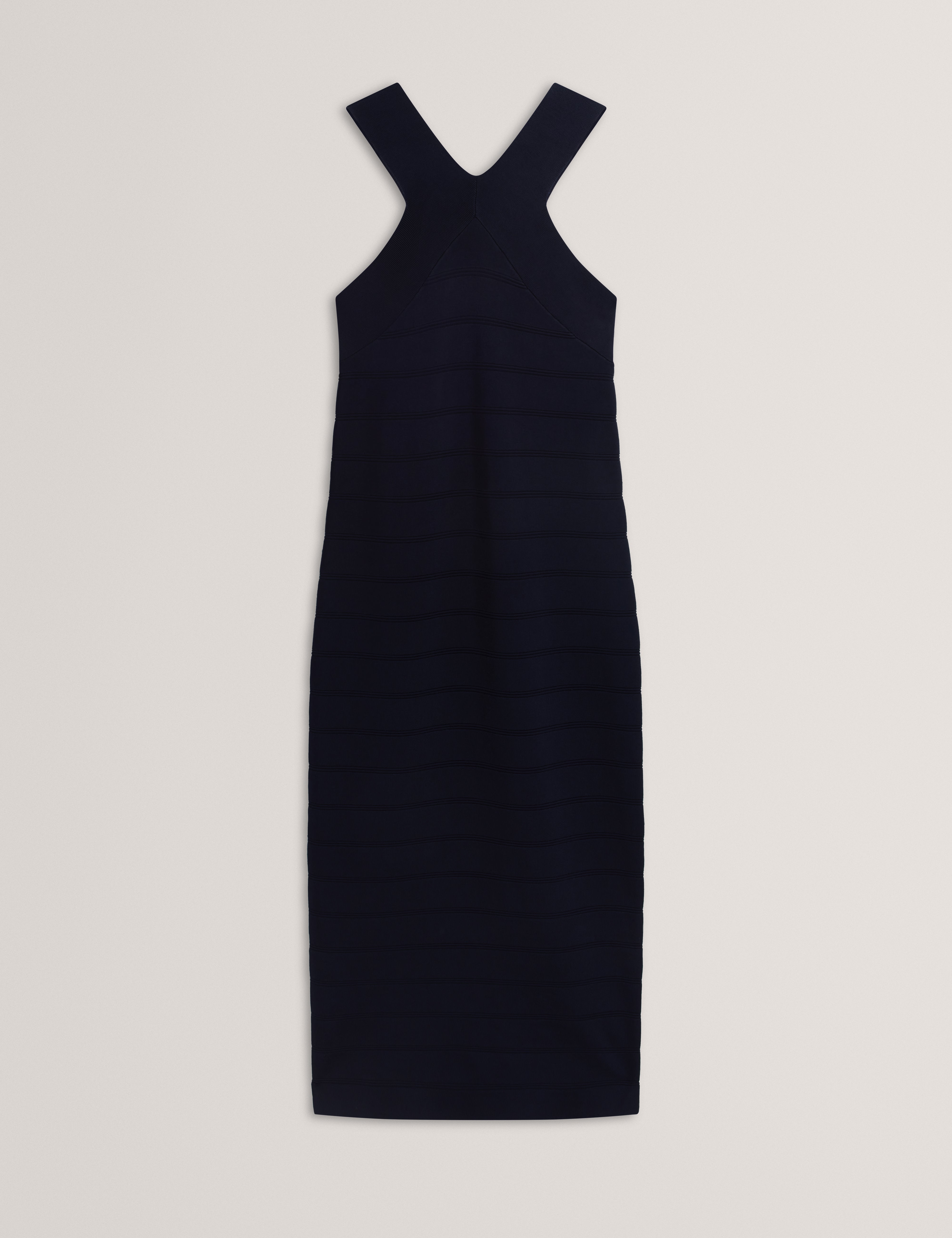 ARDIELE: Cross Neck Bandage Bodycon Knitted Dress