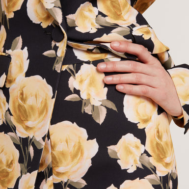 OPINAT: Floral Printed Tapered Tailored Trouser