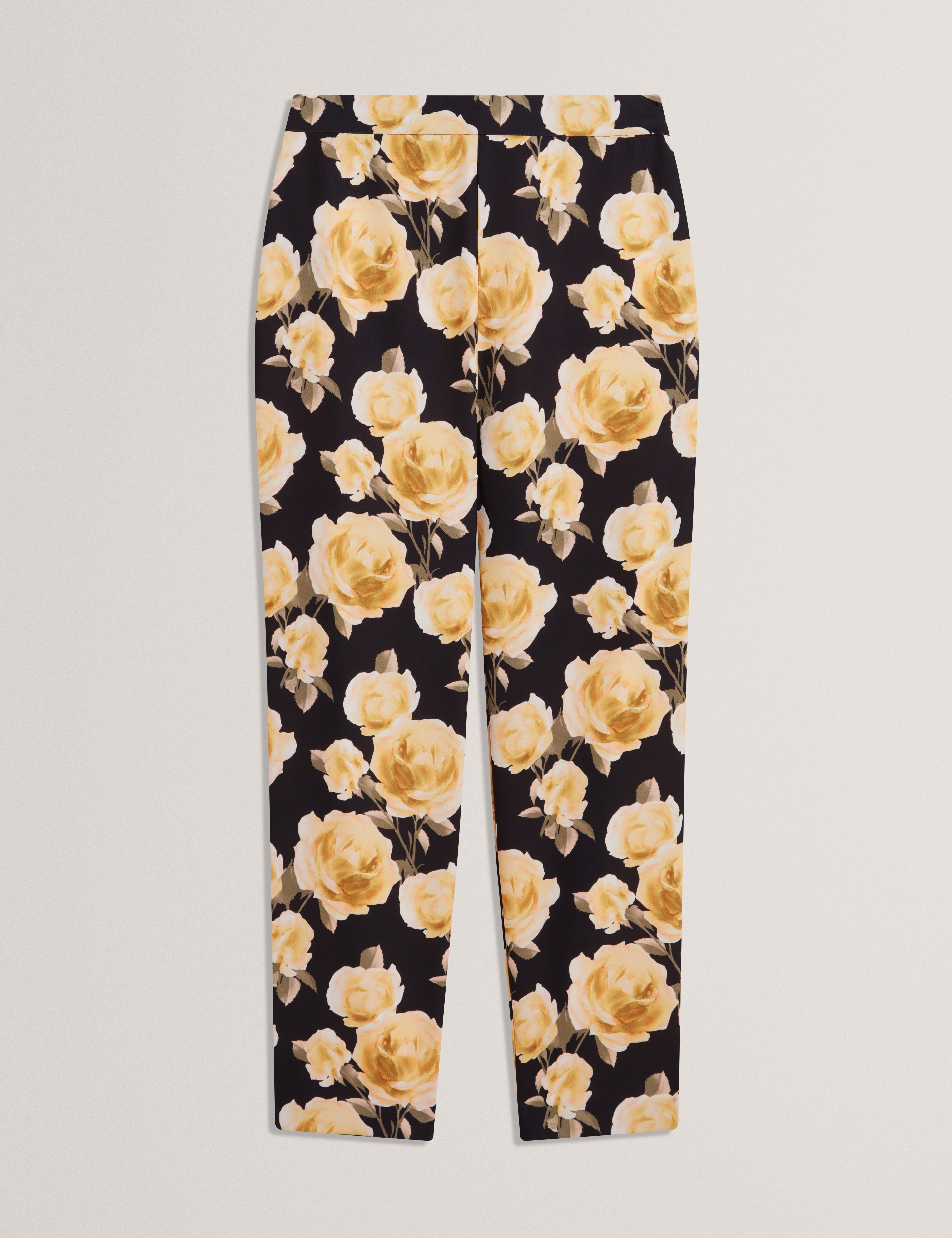 OPINAT: Floral Printed Tapered Tailored Trouser