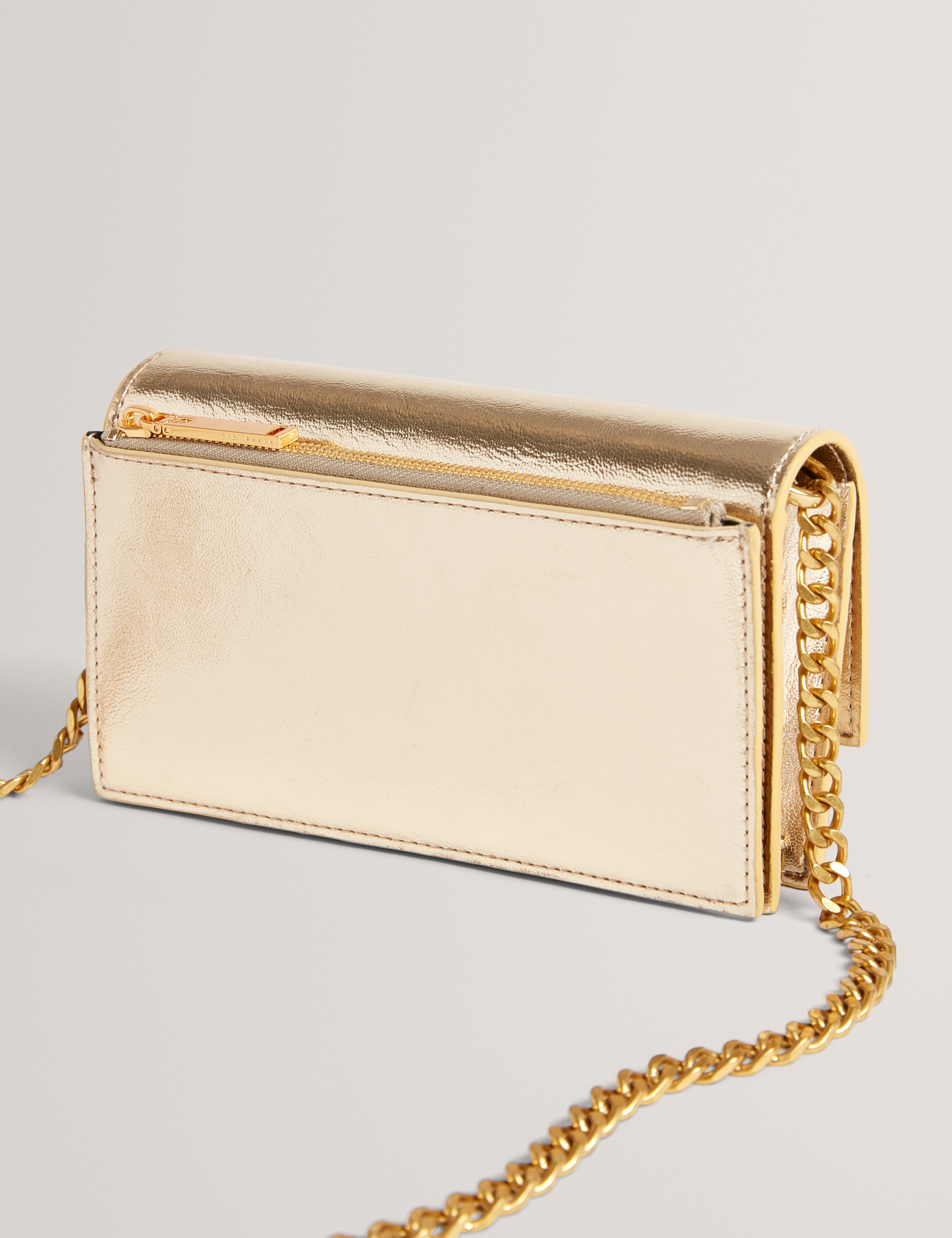 MAHIRIA: Lock Detail Purse On A Chain