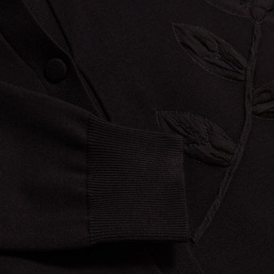 NESLIE: Organza Appliqué Cardigan