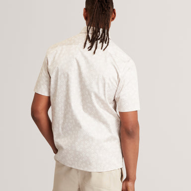 AFFLEK: Ss Regular Floral Print Shirt