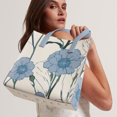 TYECON: Floral Print Small Icon Bag