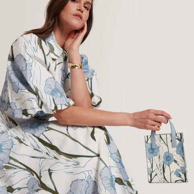 TAECON: Floral Print Mini Icon Bag