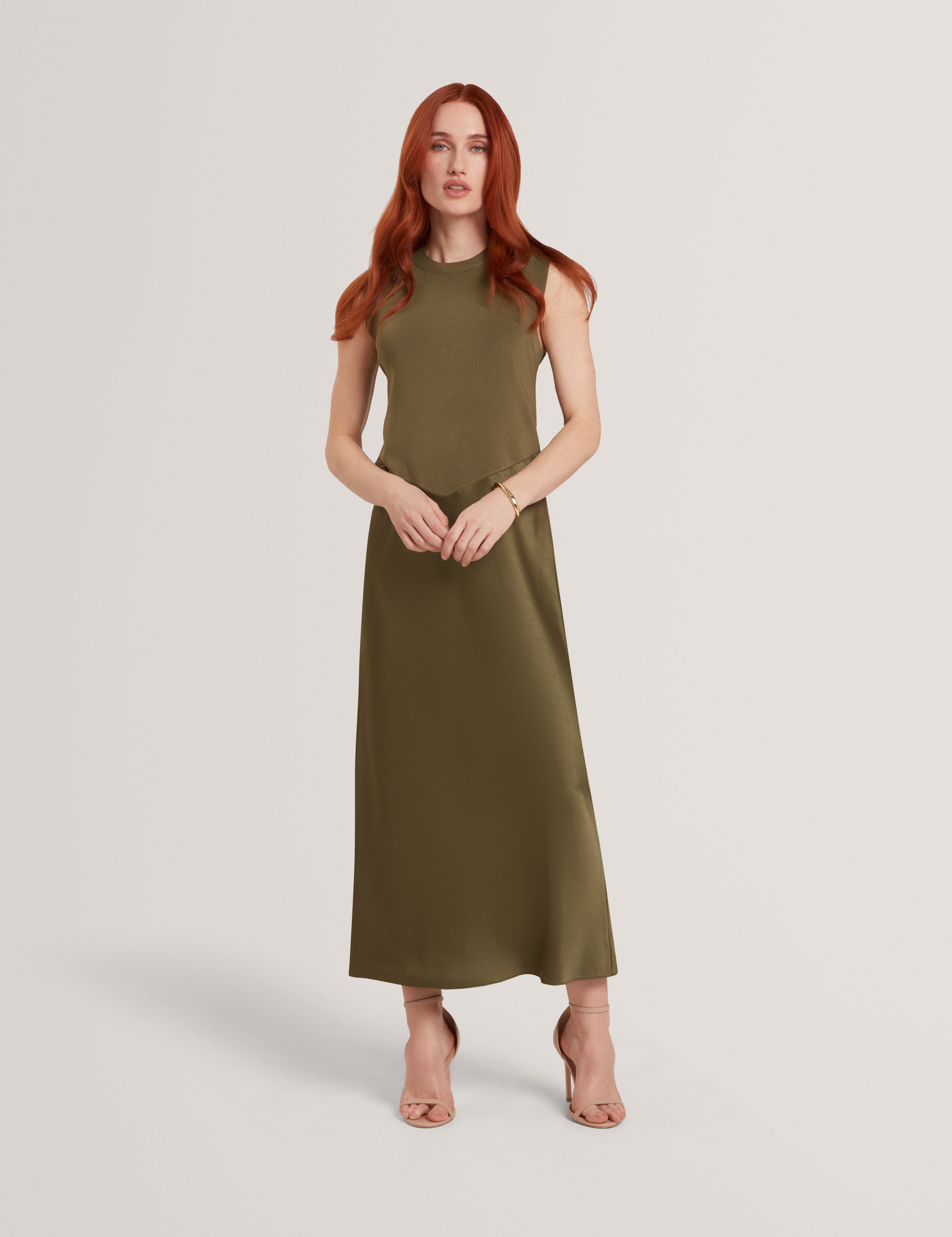 BLAAZA: Maxi Dress With Knitted Back