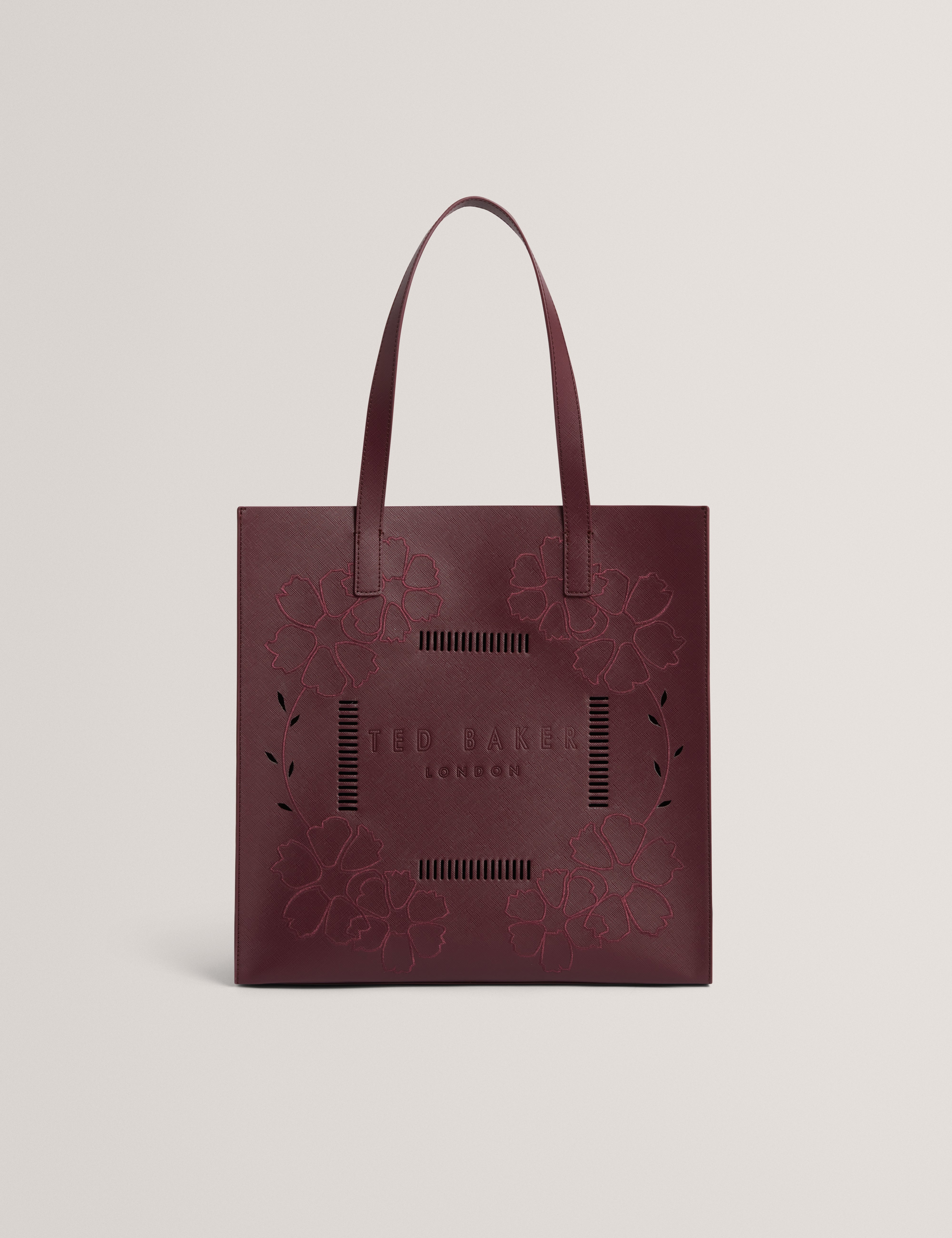 ROWCON: Embroidery Floral Large Icon Bag