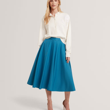 MOVAA: Ottoman Midi Skirt