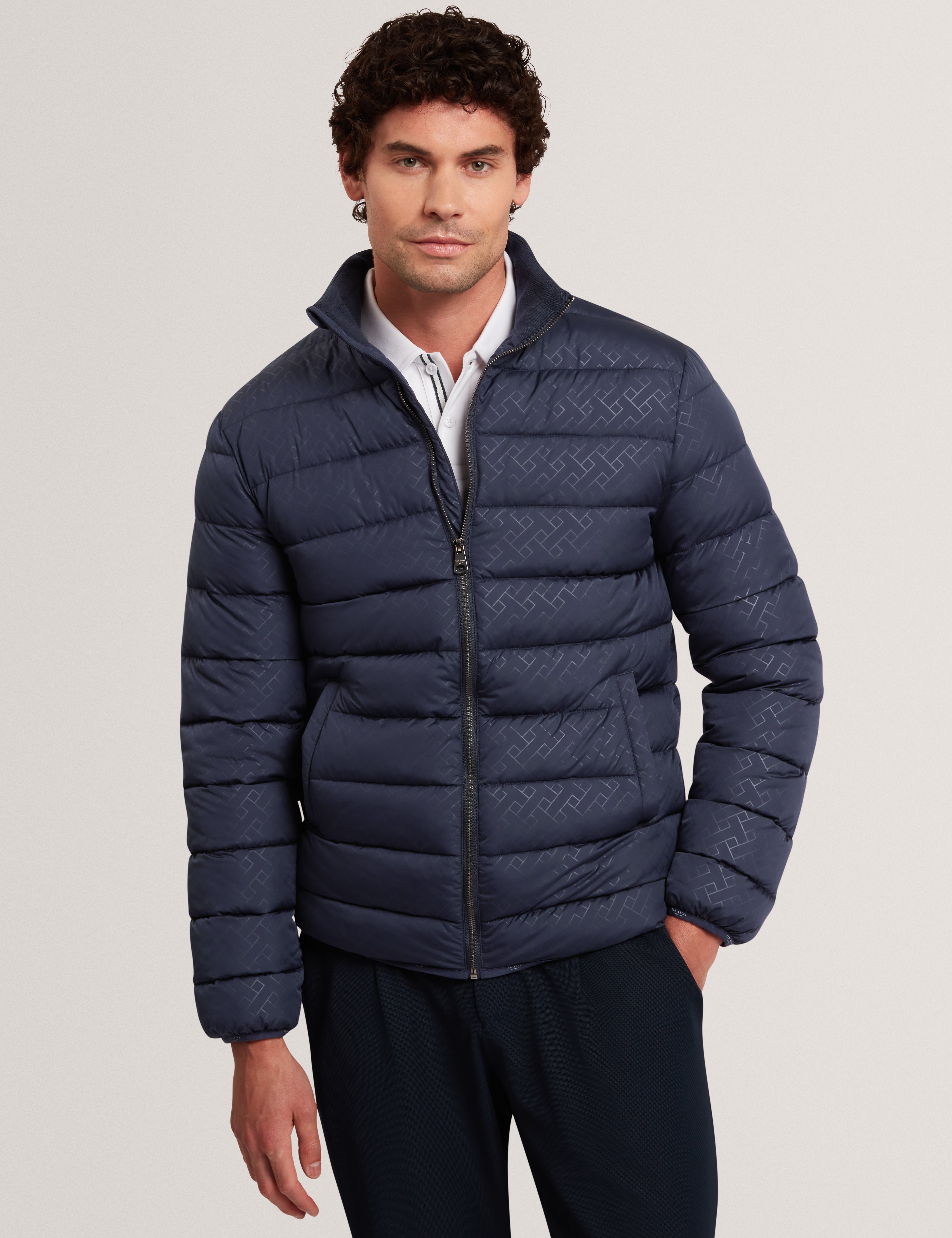 SIRGIIO: Jacquard Lightweight Quilted Jacket
