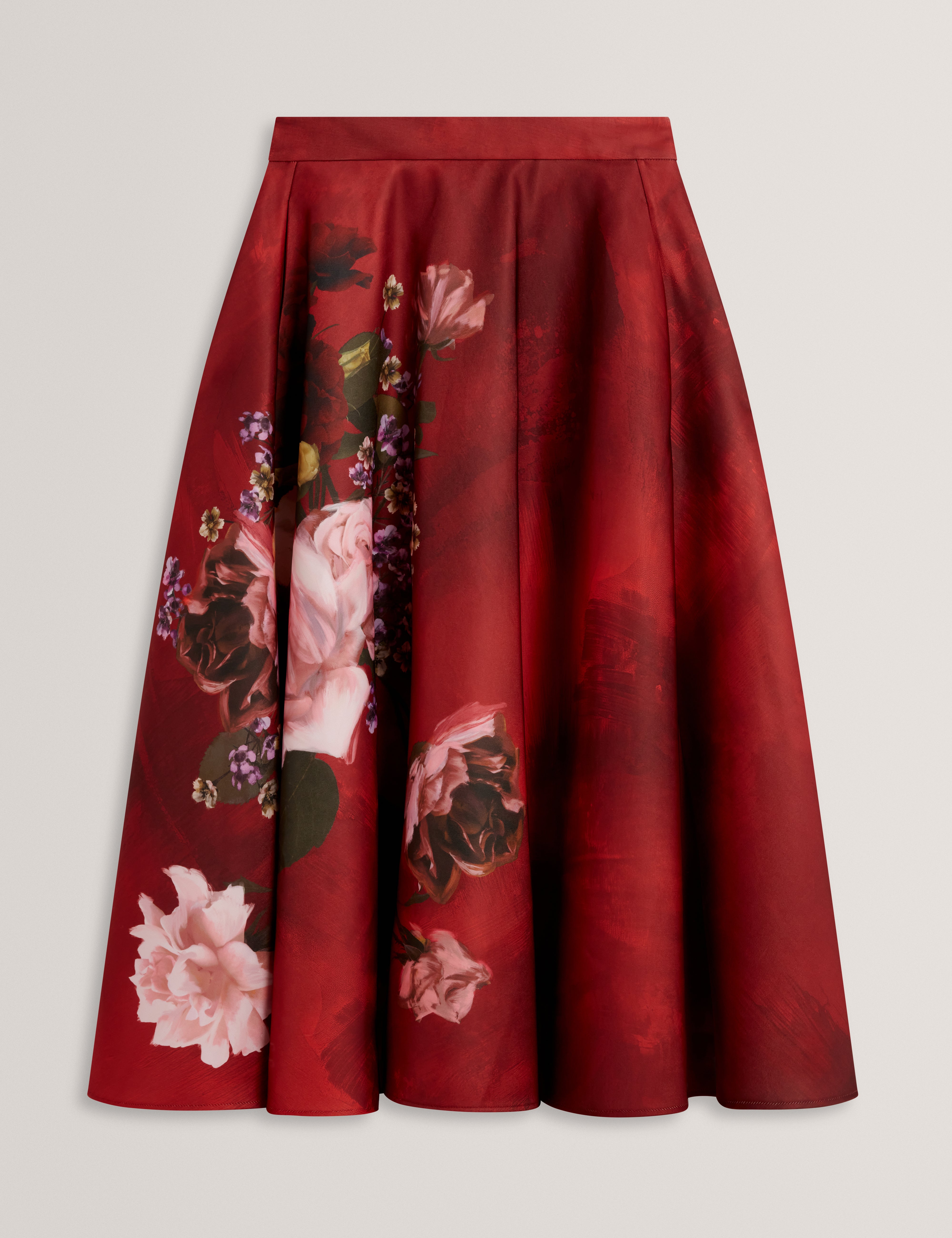 SIMIIA: Printed Full Midi Skirt