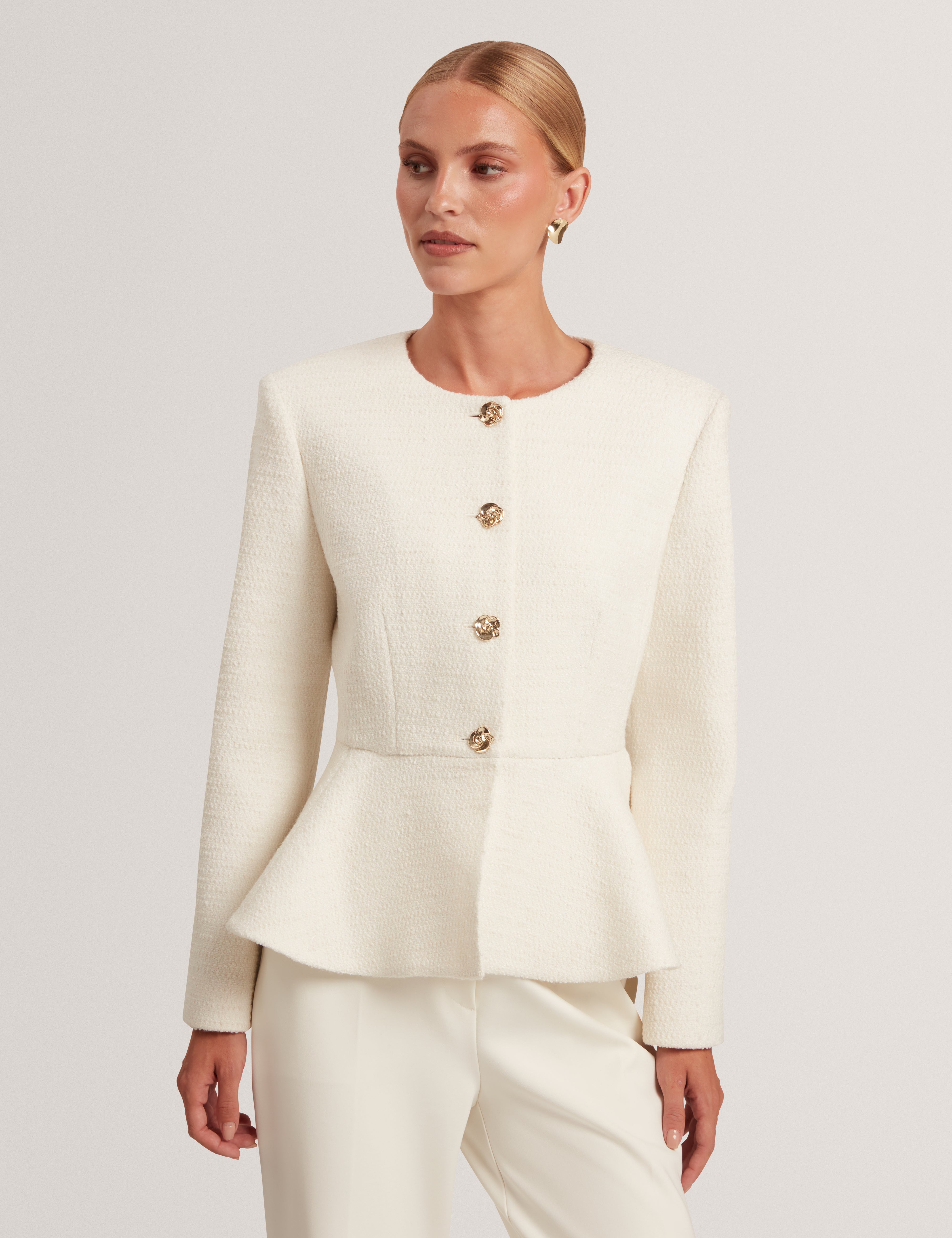 RADDI: Tailored Peplum Jacket