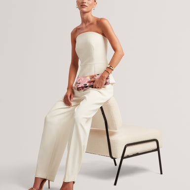 RADDIJ: Tailored Strapless Jumpsuit