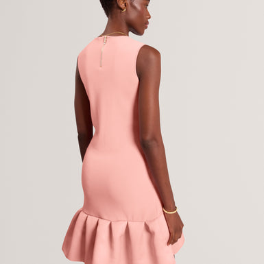 LAVENY: Woven Mix Mini Dress