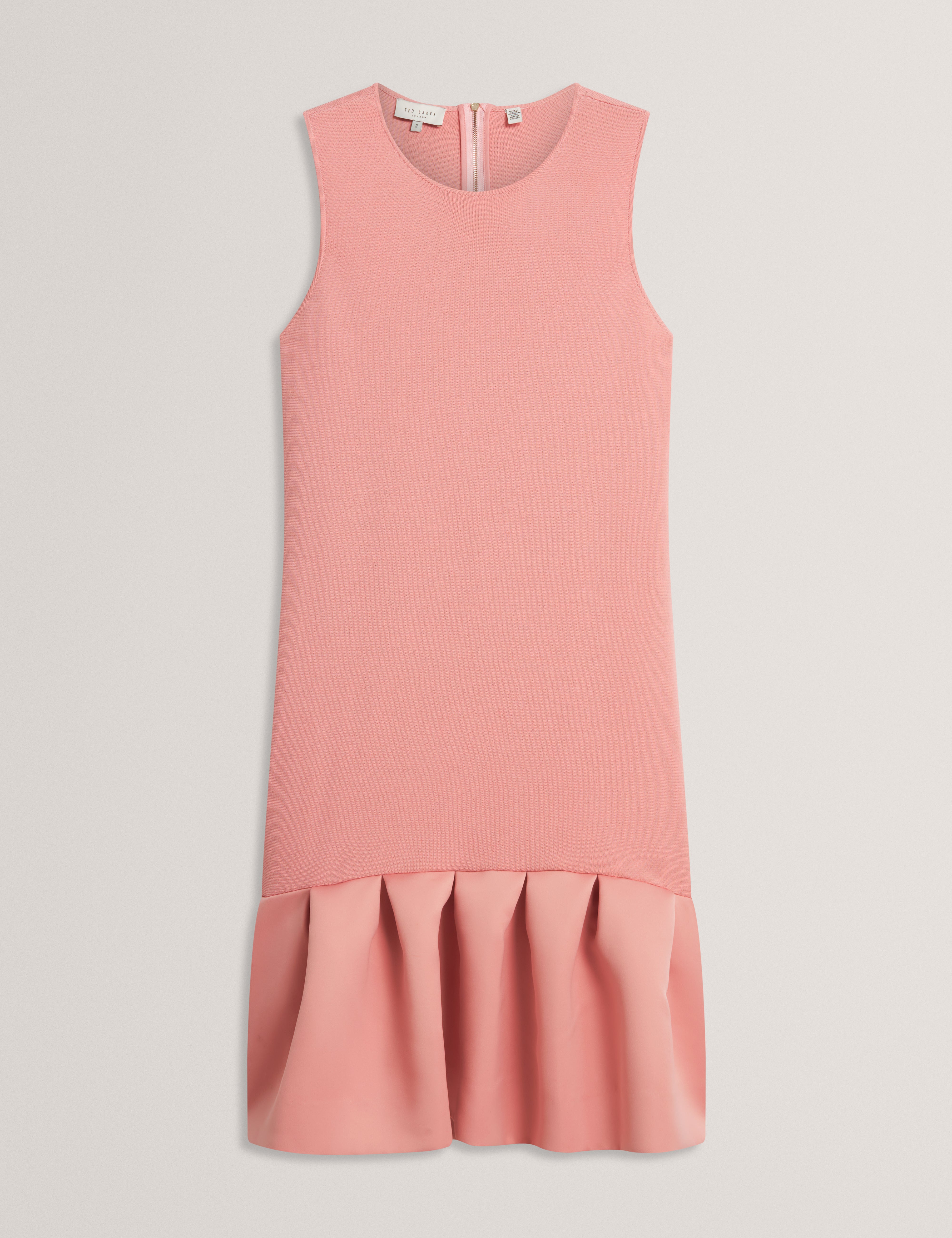 LAVENY: Woven Mix Mini Dress