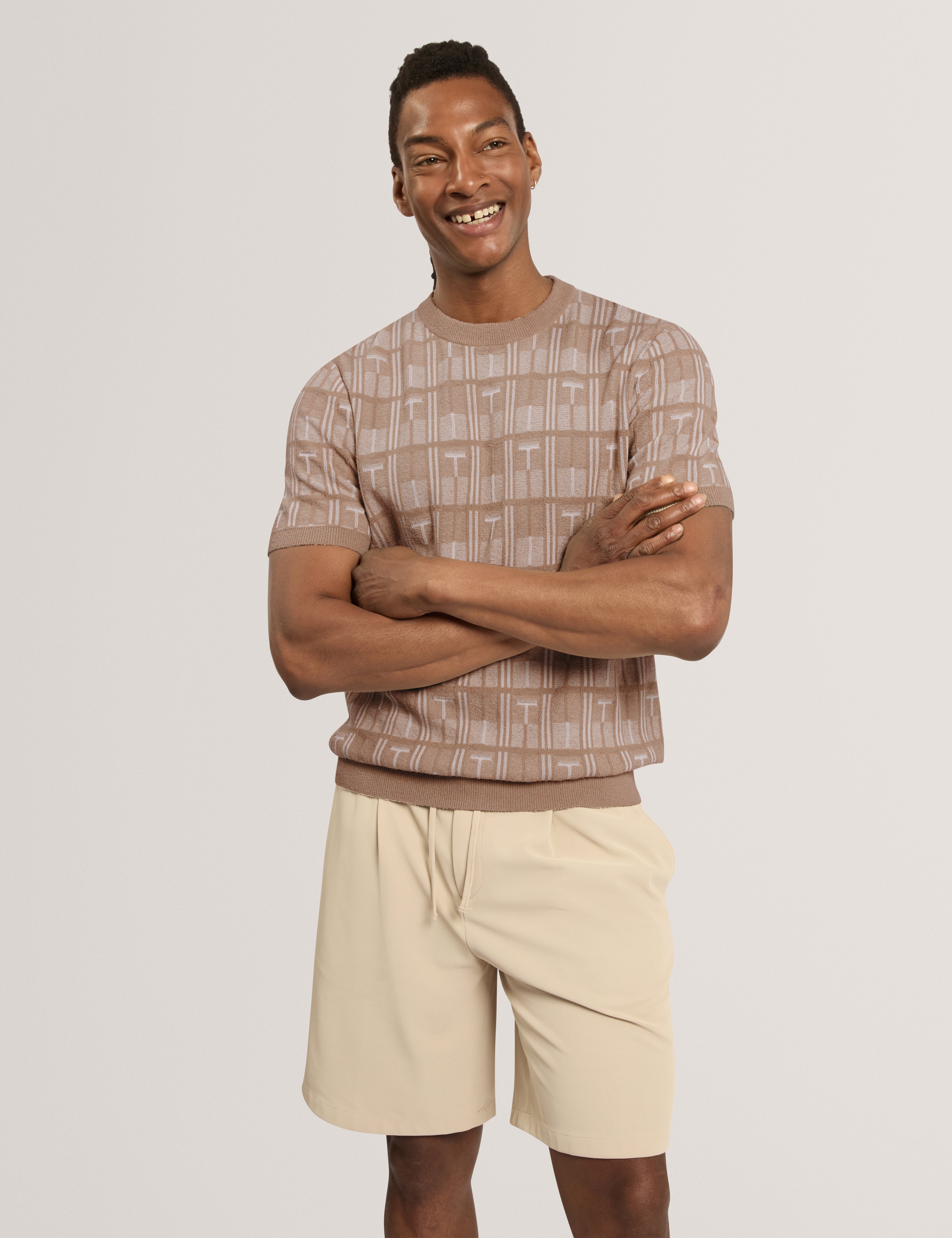 BRITTON: Ss Jacquard T-shirt