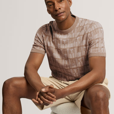 BRITTON: Ss Jacquard T-shirt