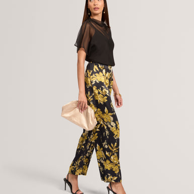IGLESSA: Floral Printed Straight Leg Trouser