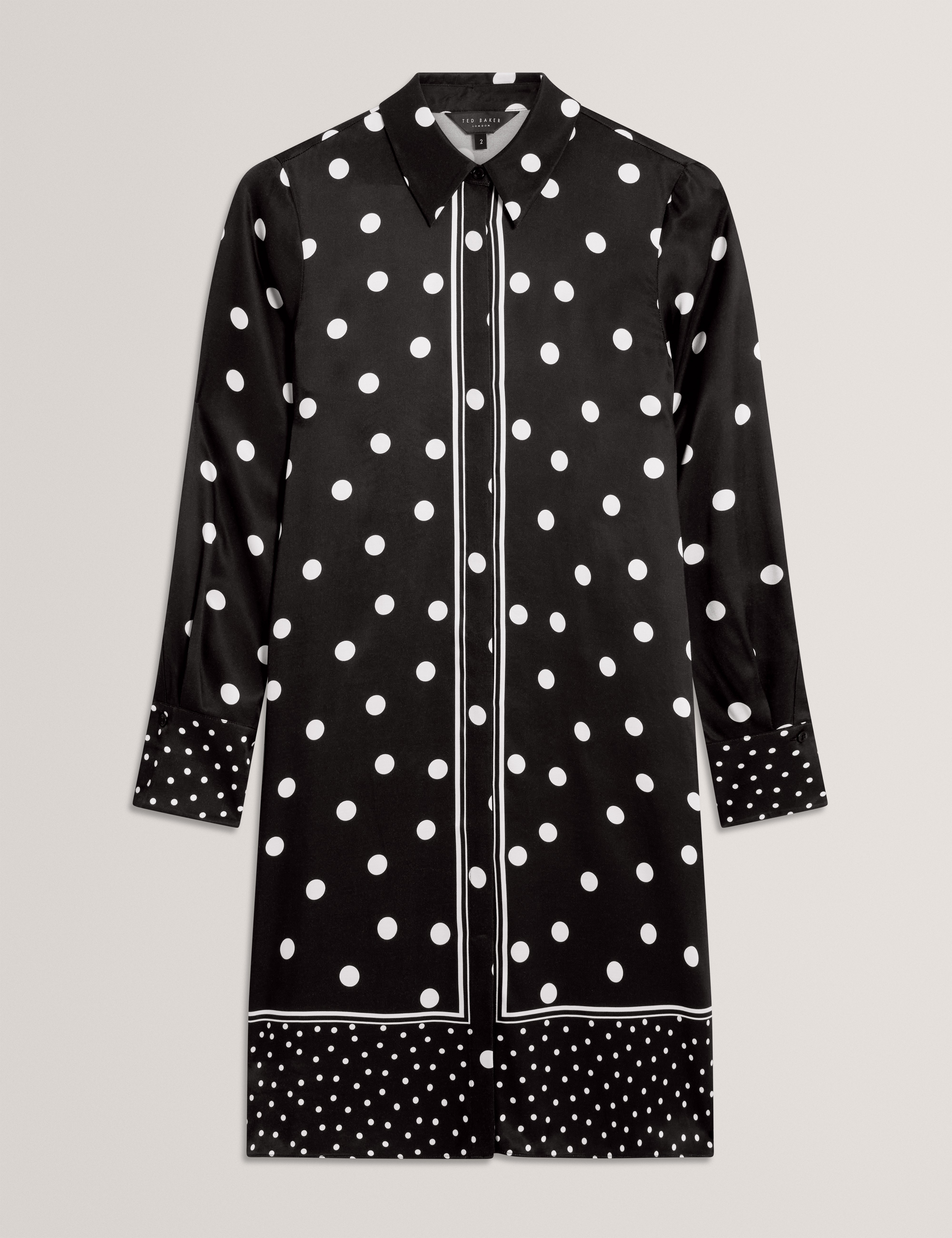 ADELZI: Printed Longline Shirt