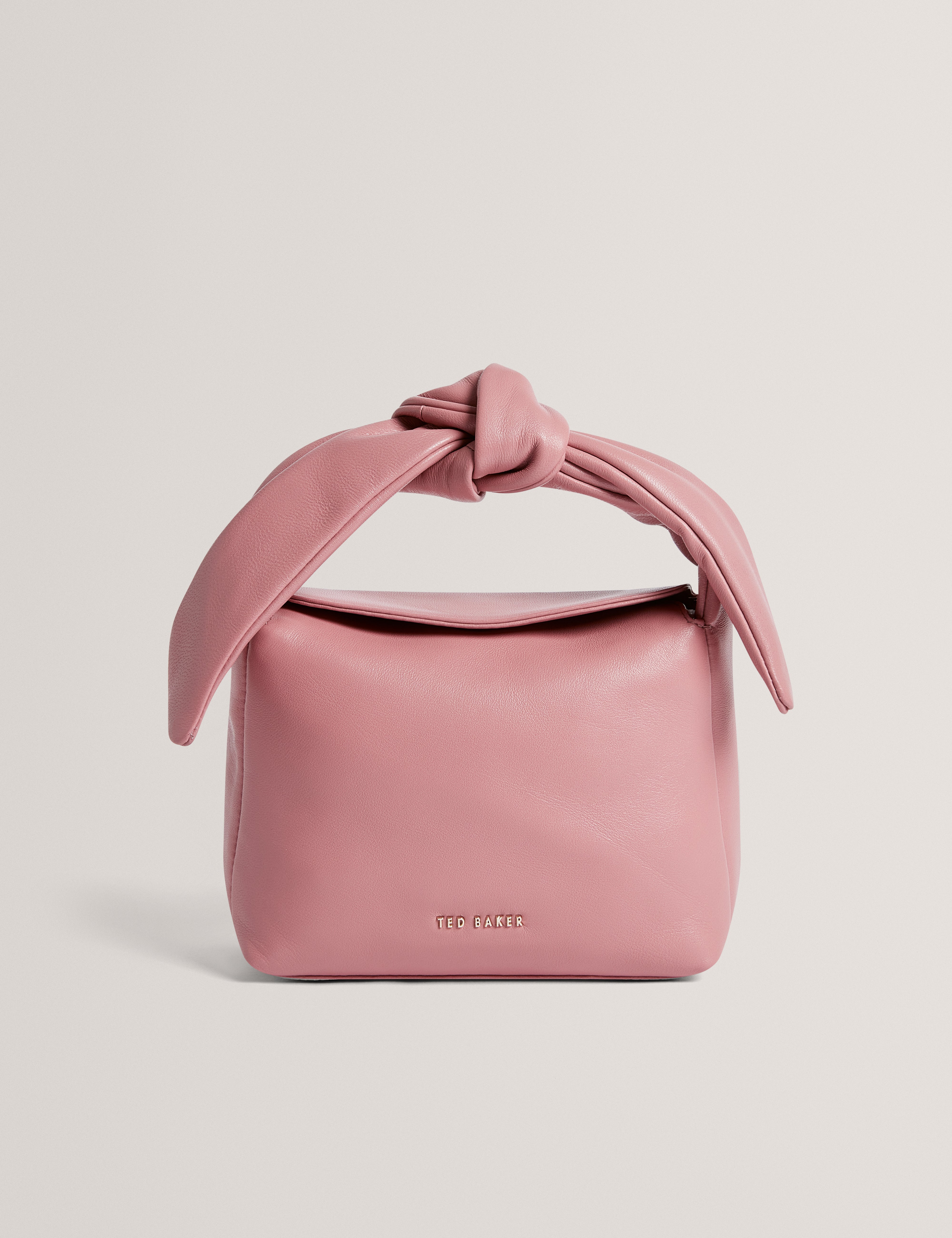 NIYAL: Soft Knot Bow Leather Xbody Bag