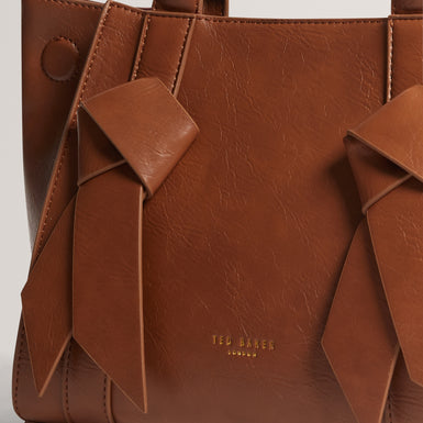 SANIEE: Knot Bow Medium Tote Bag