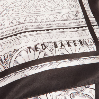 NEE: Printed Silk Long Scarf