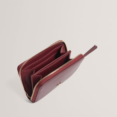 MYRIAA: Bow Detail Small Zip Around Purse