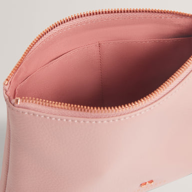 MANII: Bow Detail Leather Wash Bag
