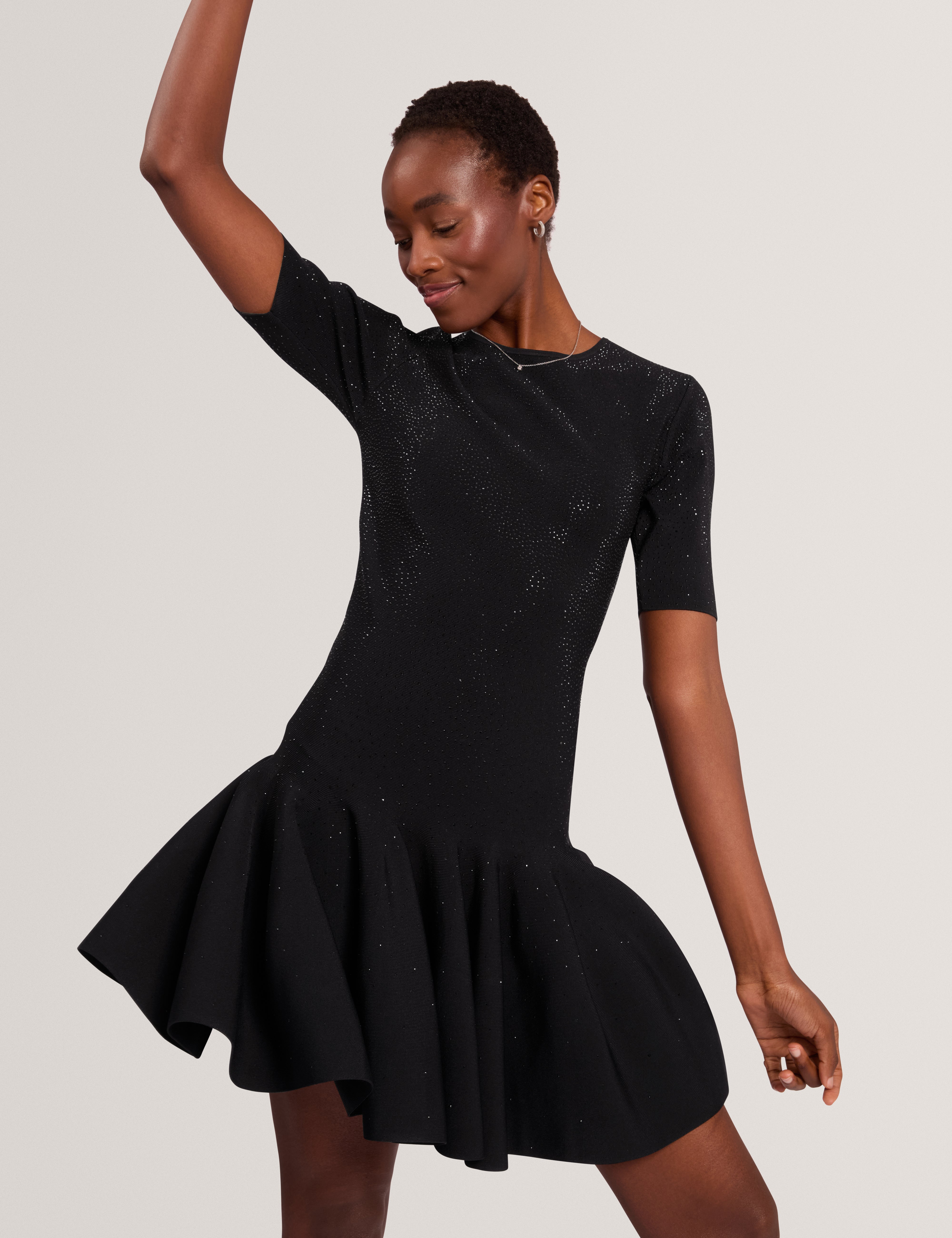 STELLEA: Hot Fix Mini Skater Dress