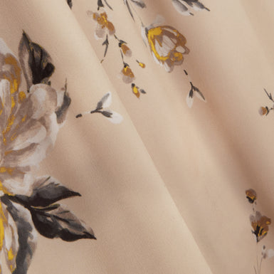 JULENNA: Floral Printed High Neck Long Sleeve Dress