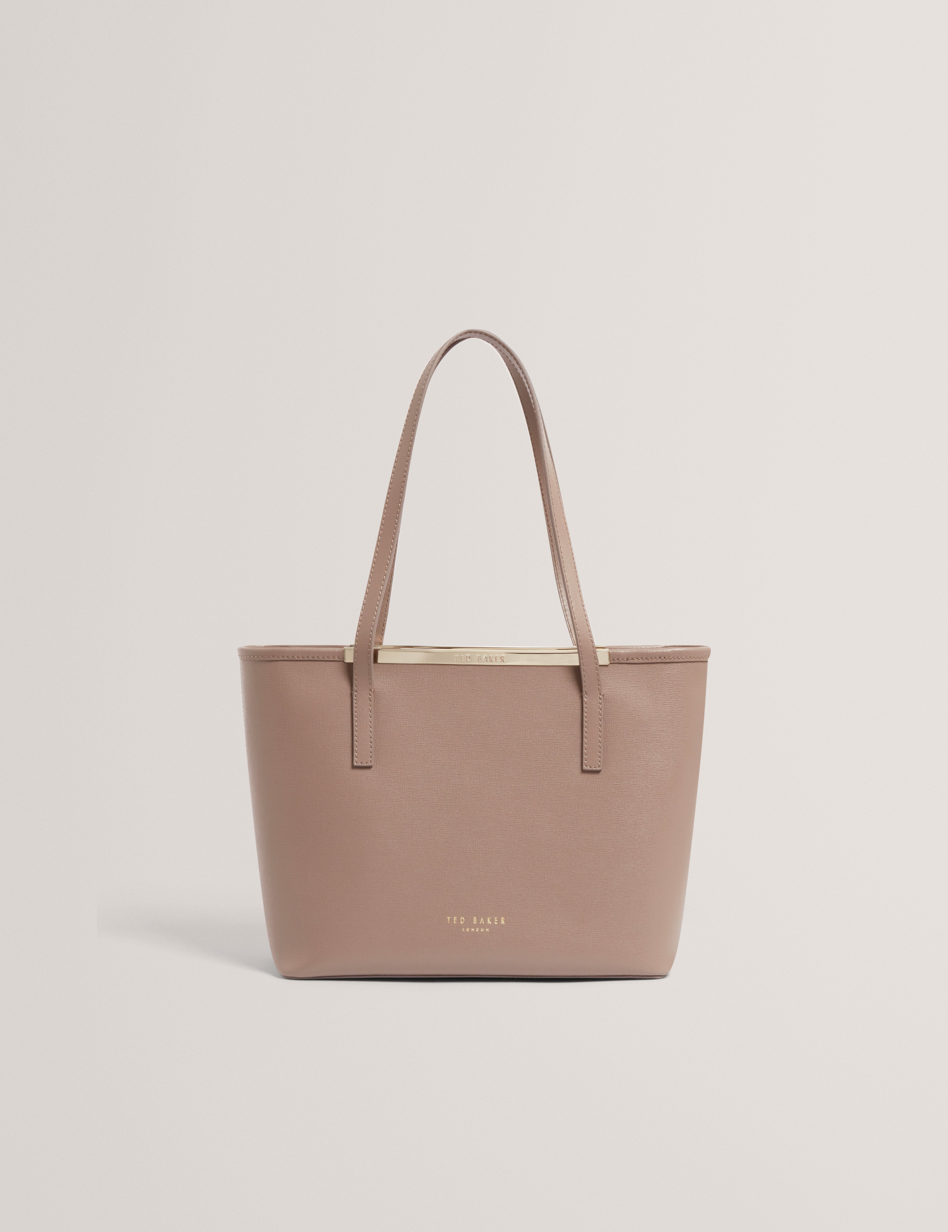 HAYLEYZ: Saffiano Leather Small Shopper Bag