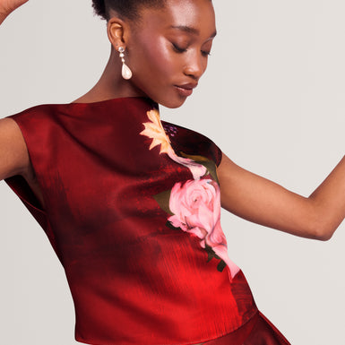 PAWLAA: Floral Printed Top