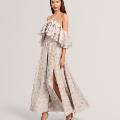 CEYLIA: Ruffle Maxi Dress