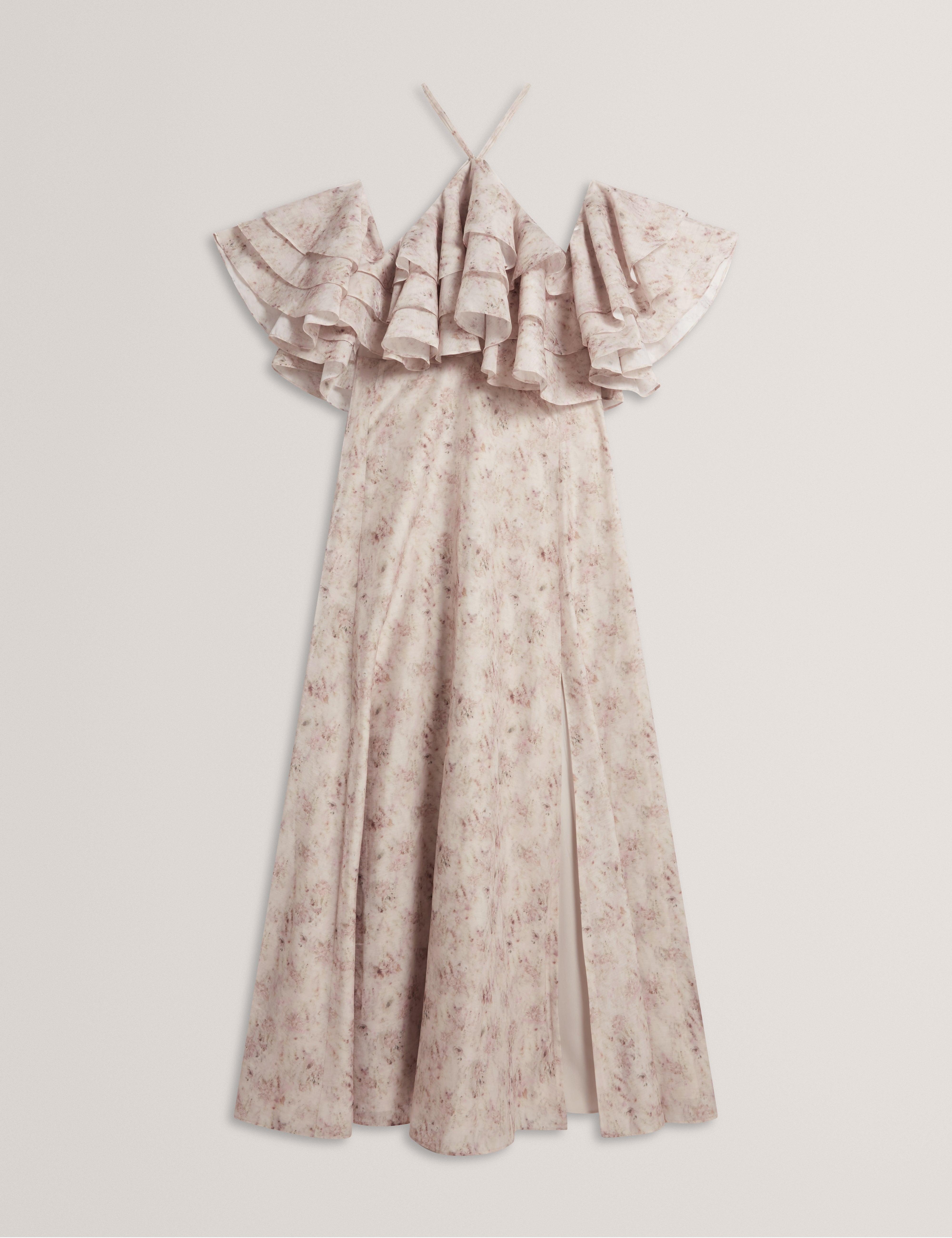 CEYLIA: Ruffle Maxi Dress