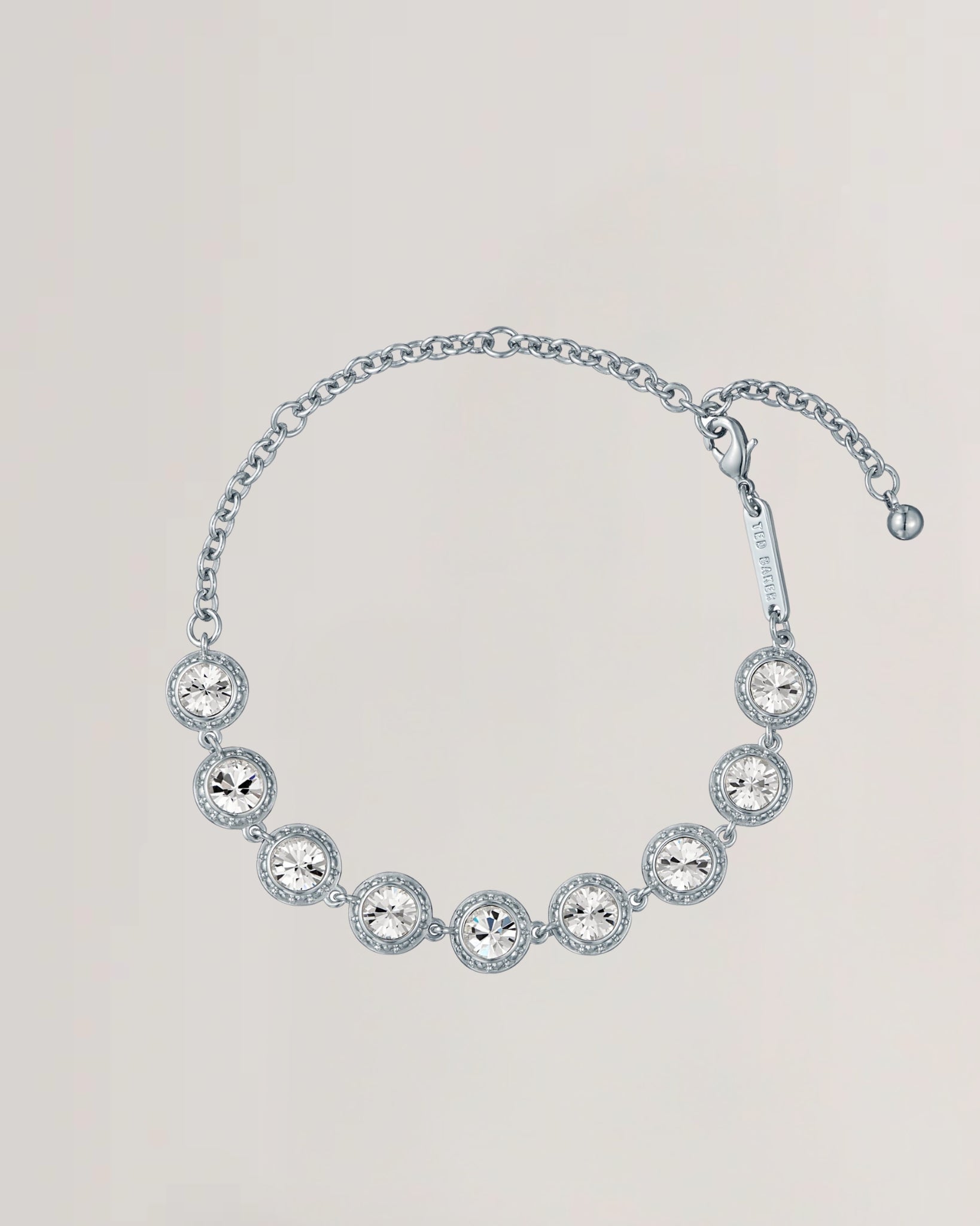 Women's SOLACE: Solitaire Sparkle Crystal Adjustable Bracelet